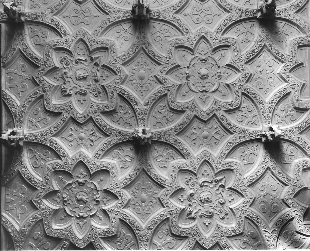 Detail of the great chamber ceiling at Blickling Hall, Norfolk.